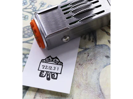 36 Sublo - Date Rubber Stamp - Hanging Cat