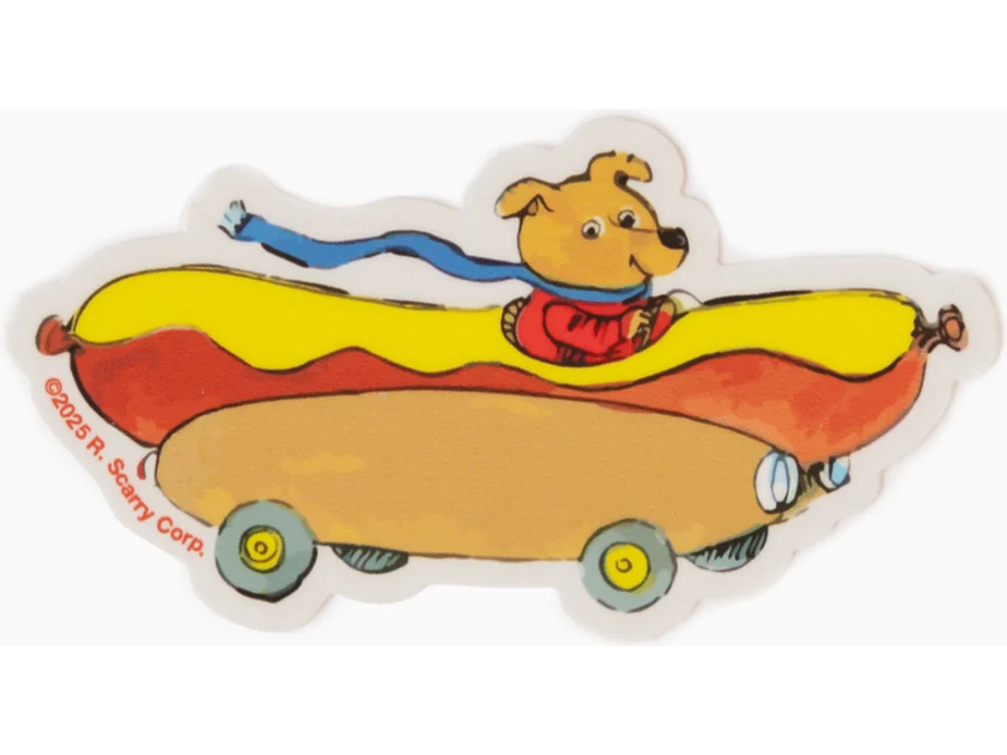 3P4 x Richard Scarry - Sticker - Hot Dog Car