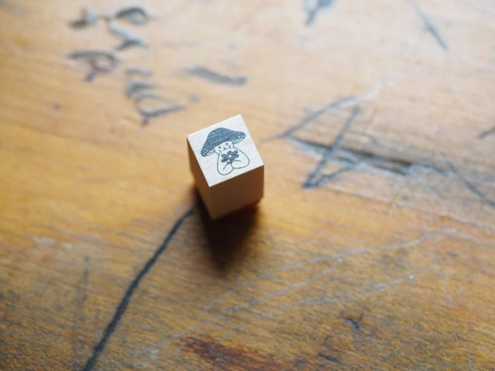4legs - Mushroom Cat Mini Stamp - Flower