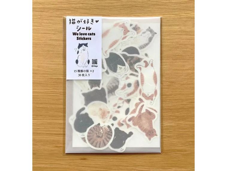 4legs - Sticker Flakes - We Love Cats (30 stickers)