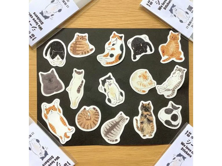 4legs - Sticker Flakes - We Love Cats (30 stickers) - Image 2