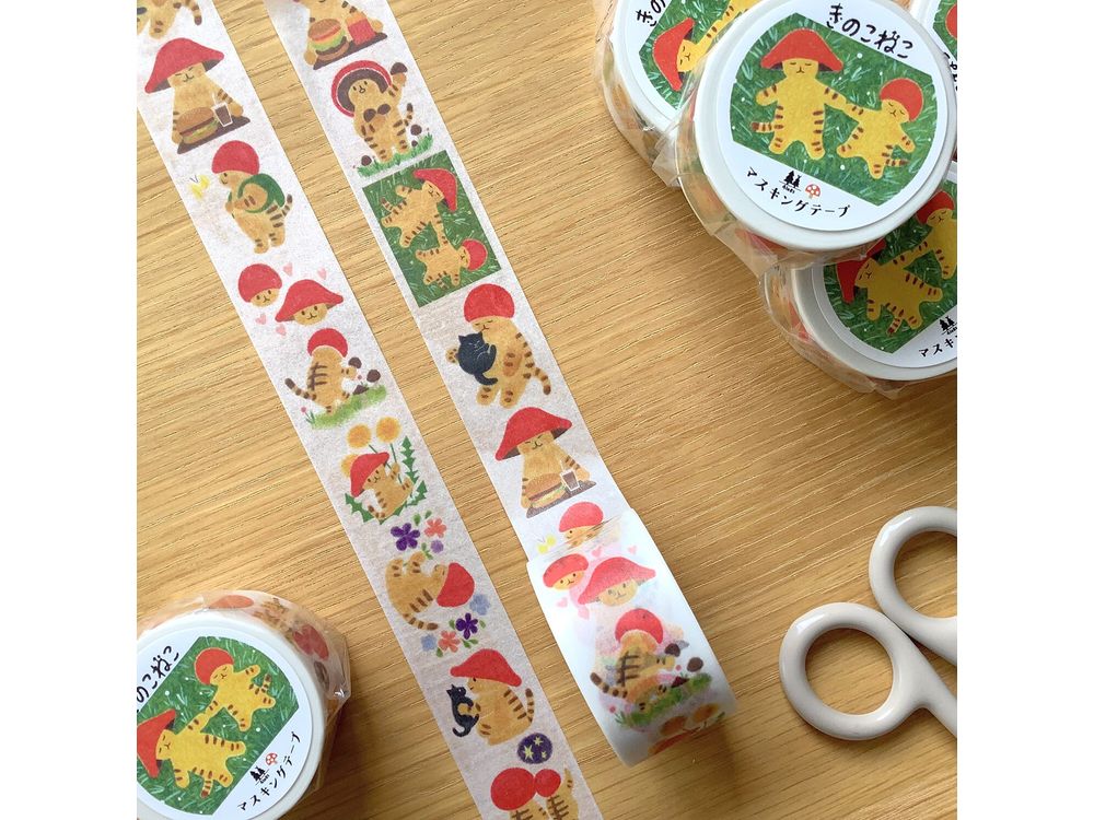 4legs - Washi Tape - Mushroom Cat 2