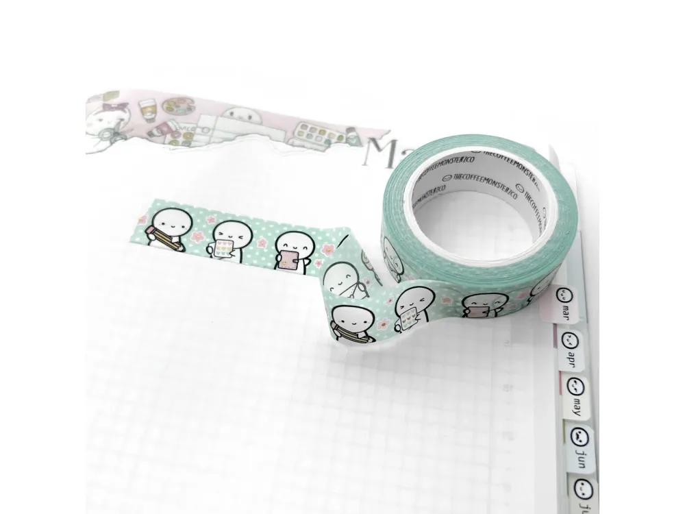 TheCoffeeMonsterzCo - 10th Year Anniversary - Planning Time 5.0 Washi Tape (15mm)