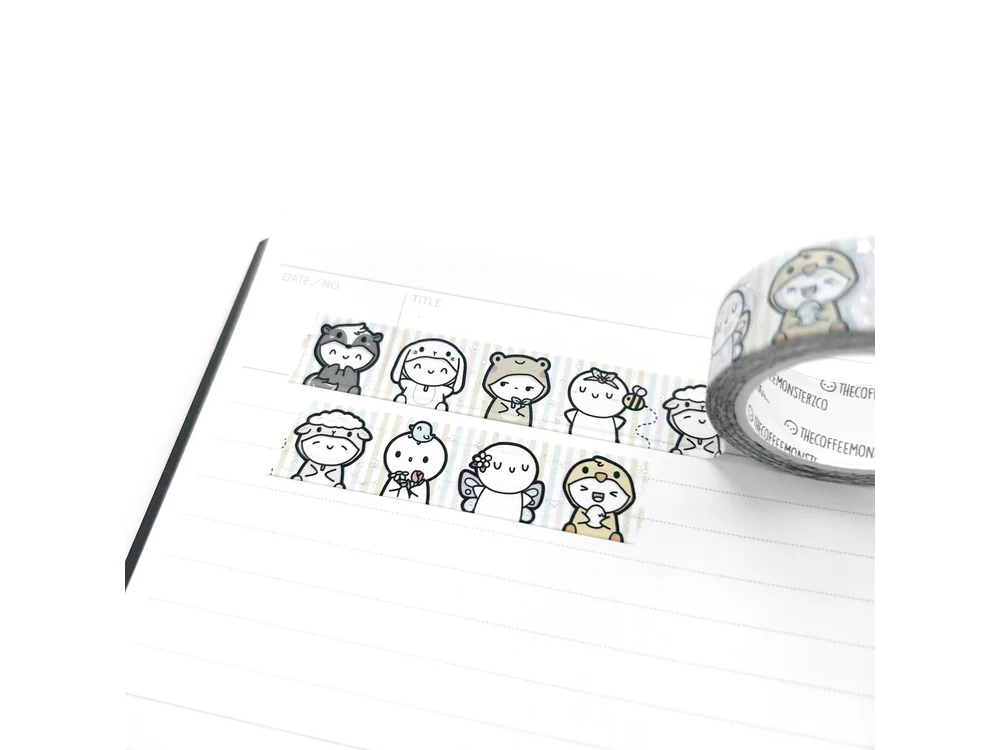 TheCoffeeMonsterzCo - May 9 Release - Washi Tape - Spring Critters 2.0 Washi Tape - 15mm