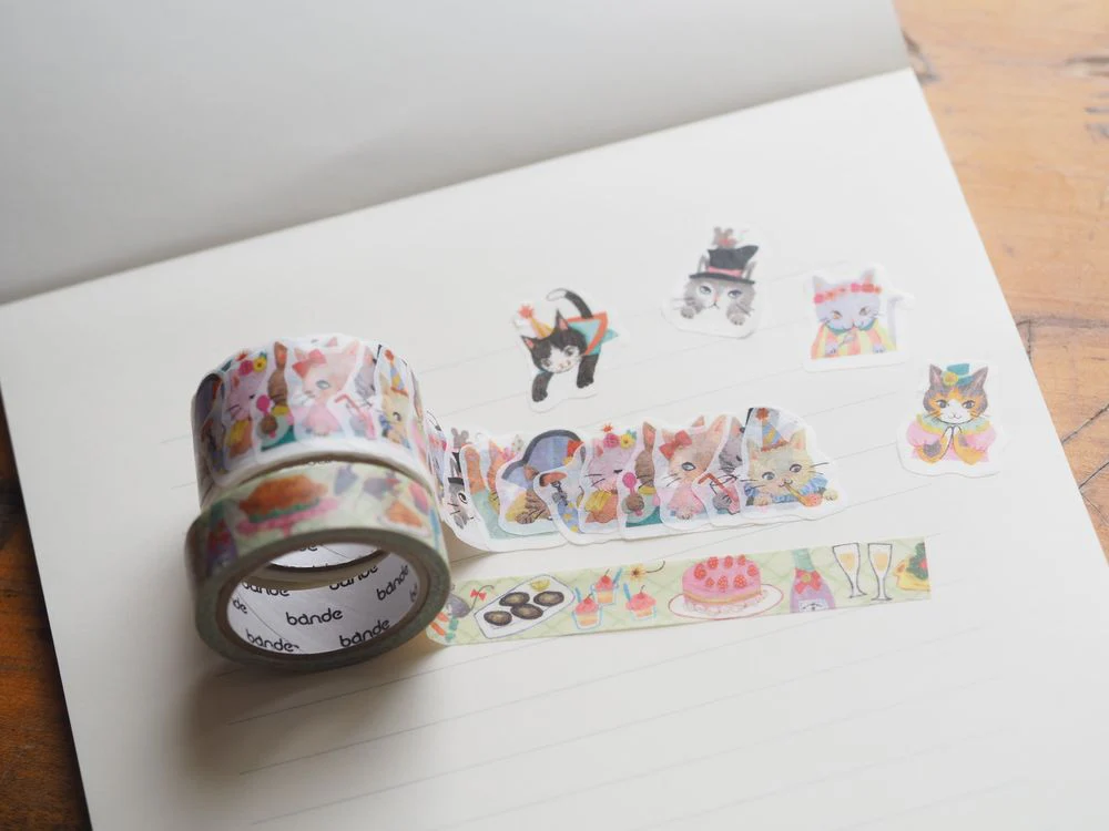 Bande - Masking Roll Sticker - Cat Party (BDA775)
