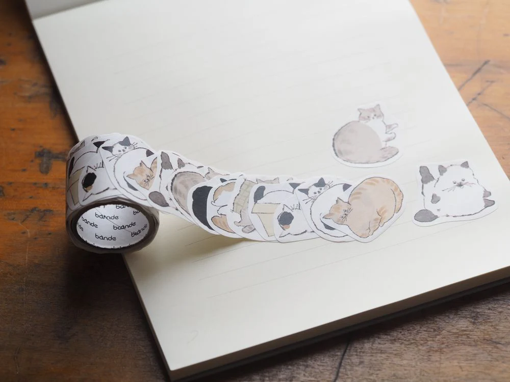 Bande - Masking Roll Sticker - Yuru Neko Memo (BDA785)