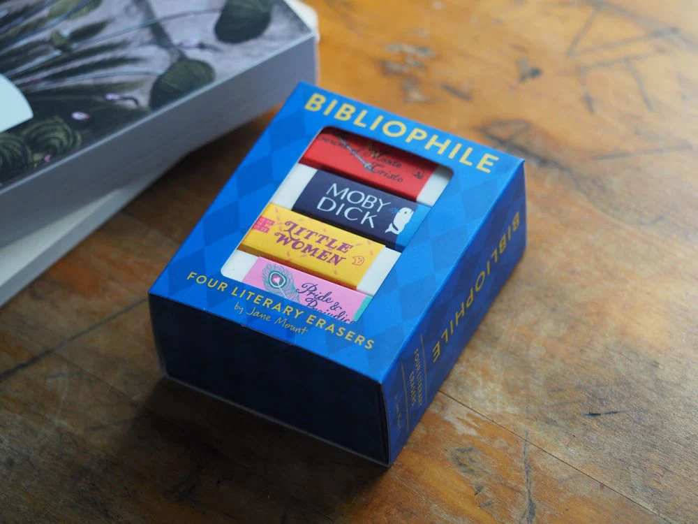 Bibliophile - Literary Erasers (Set of 4)