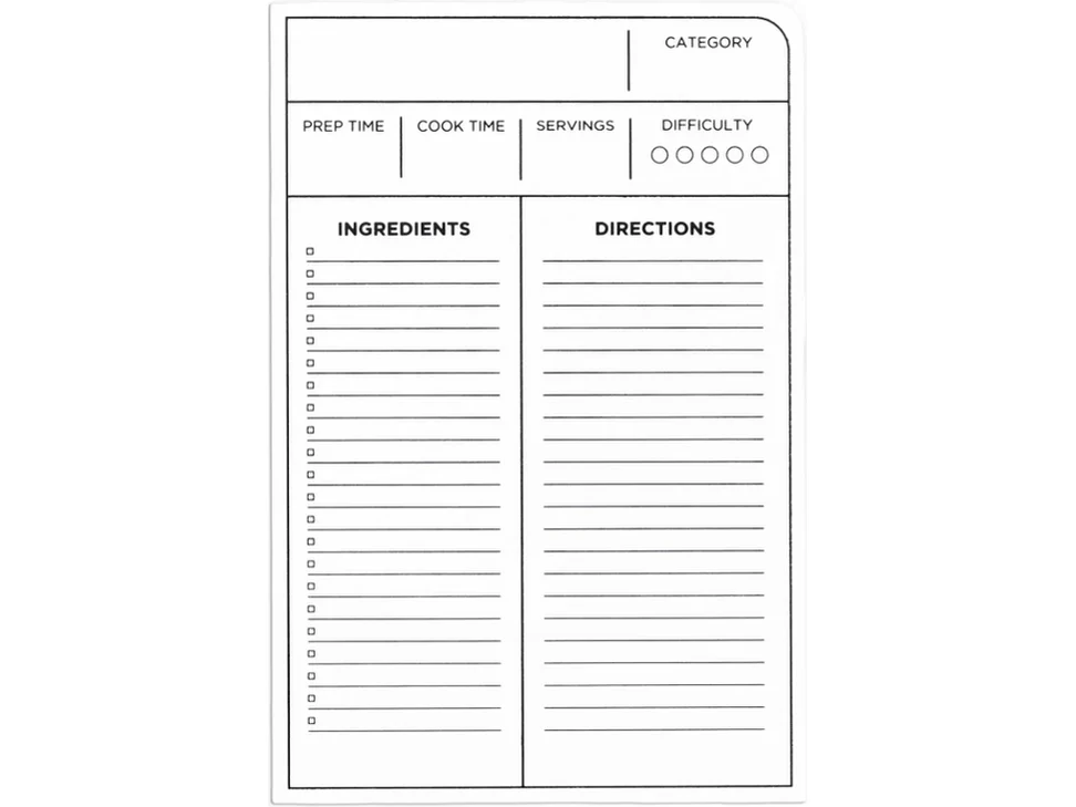 Blackwing - Volume 140 - Recipe Cards (Set of 10)