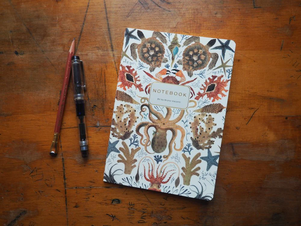 Bruno Visconti - Notebook - A5 Lined - Deep Sea