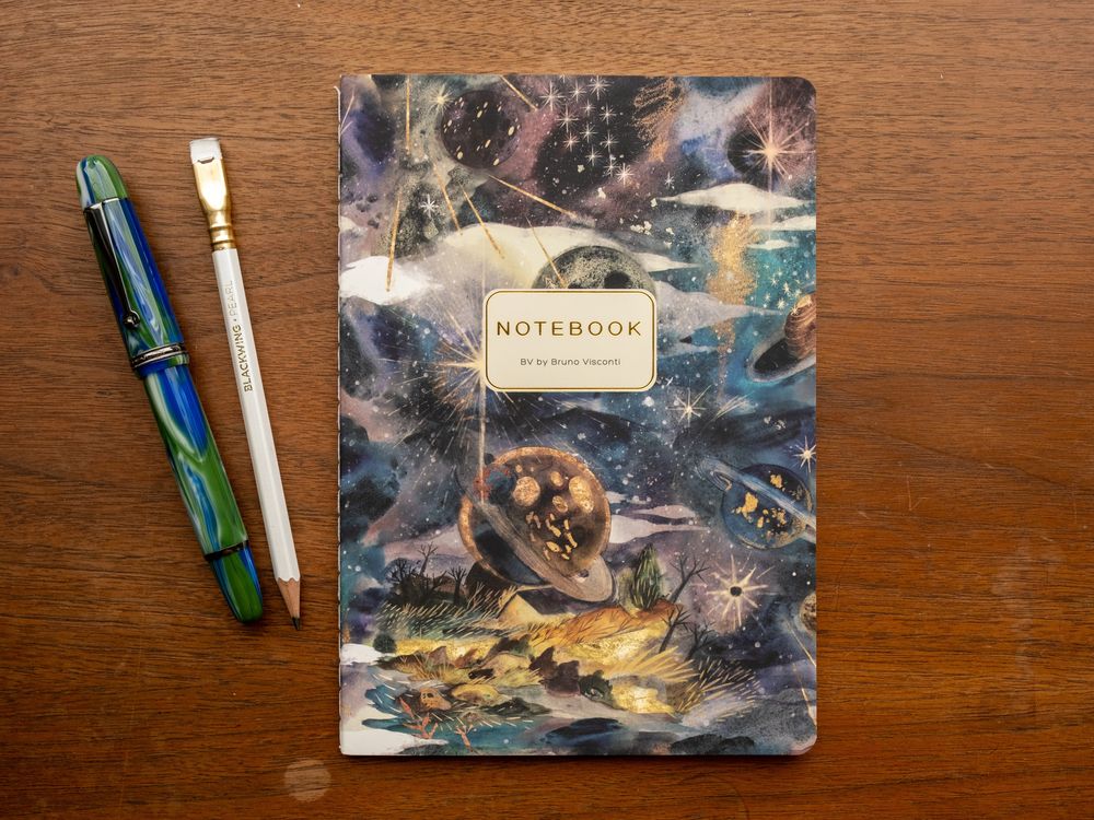 Bruno Visconti - Notebook - A5 Lined - Galaxy