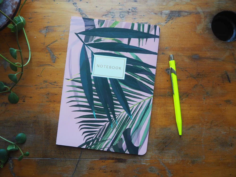 Bruno Visconti - Notebook - A5 Lined - Palm Leaves
