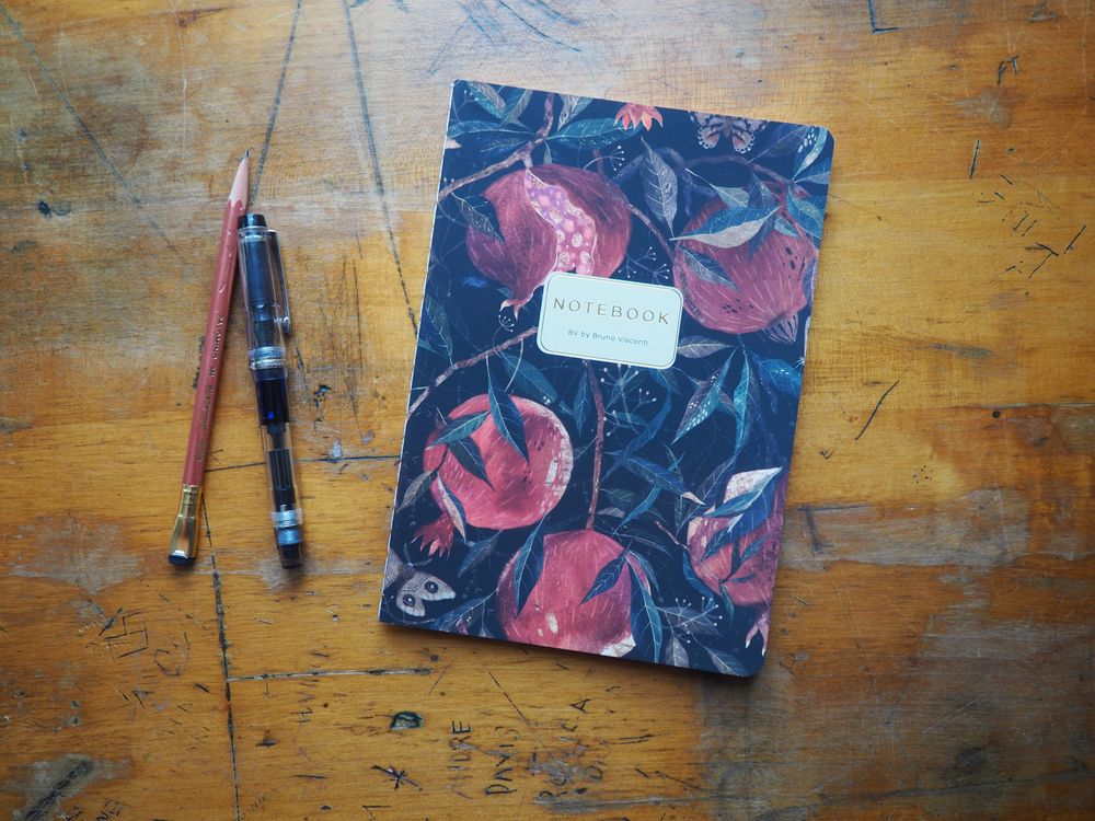 Bruno Visconti - Notebook - A5 Lined - Pom on the Vine