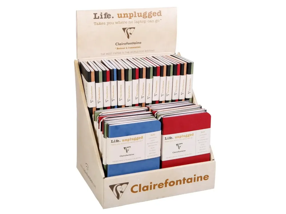 Clairefontaine - Age-Bag Duo (2) Notebooks - A7 (7.5x12cm) - Assorted Colours (Lined) - Image 3