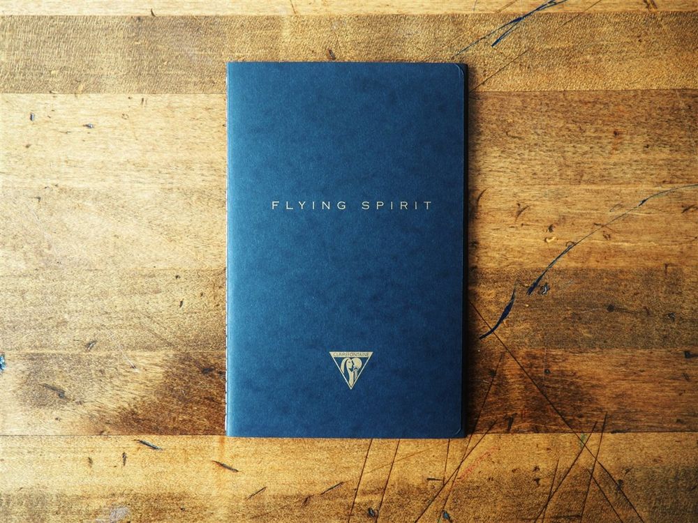 Clairefontaine - Flying Spirit Stitchbound Notebook - 11x17cm - Black (Lined)