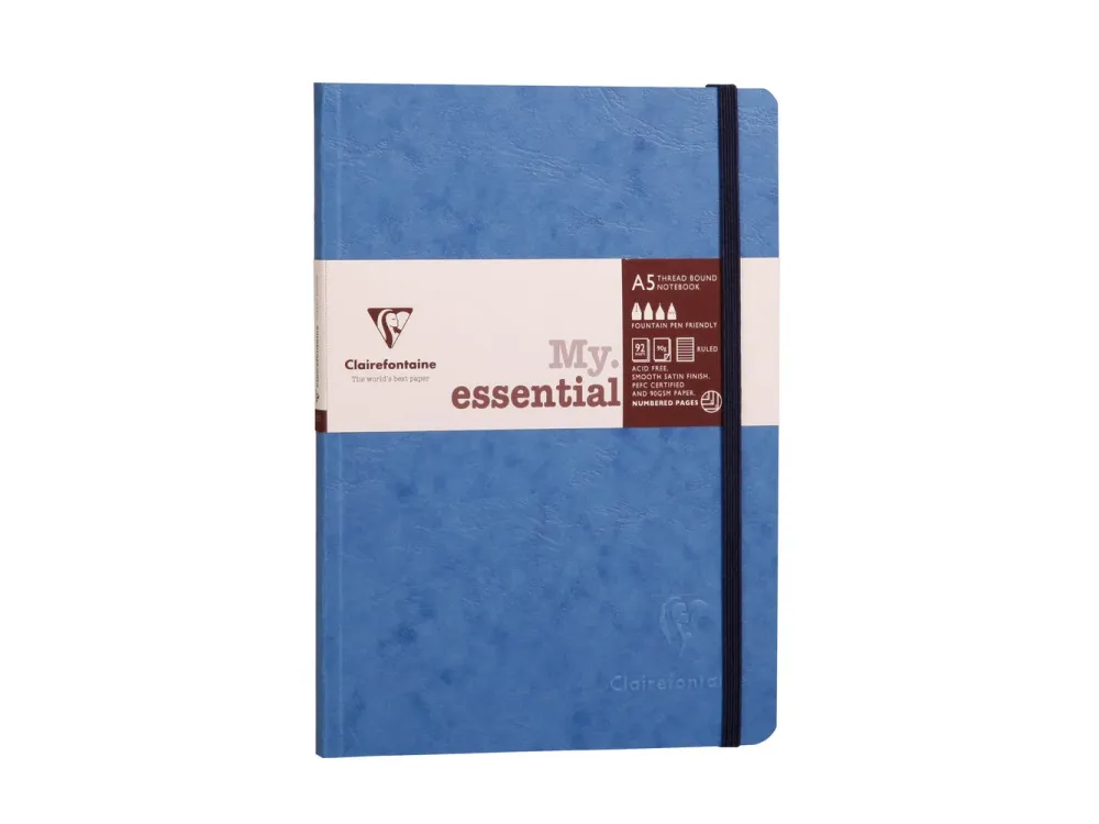 Clairefontaine - My Essential Notebook - A5 - Blue (Dot)