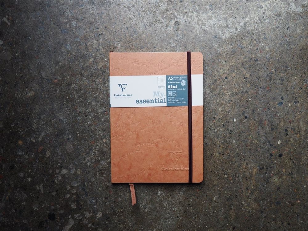 Clairefontaine - My Essential Notebook - A5 - Tan (Dot)