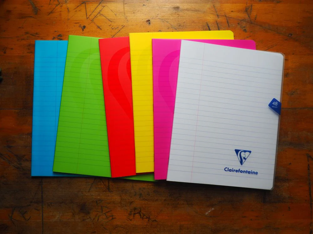 Clairefontaine - Staplebound Notebook - A5 - Assorted Colours (Lined - 48 Pages)