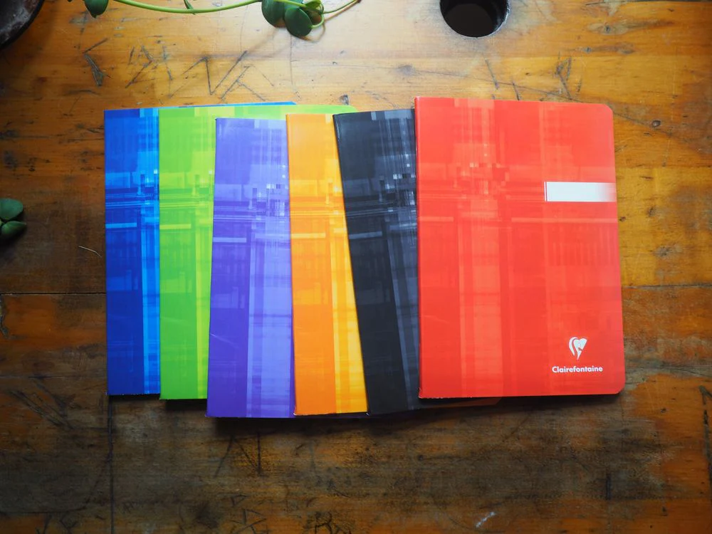 Clairefontaine - Staplebound Notebook - A5 - Assorted Colours (Lined - 96 Pages)