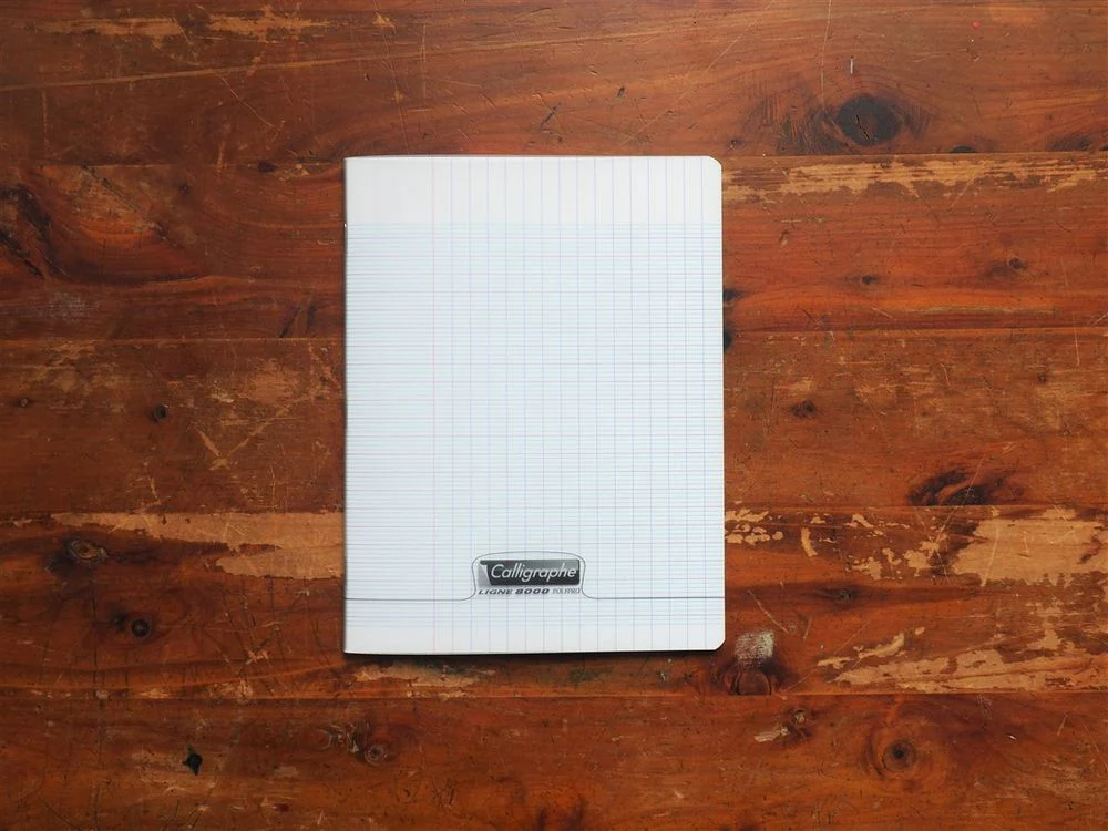 Clairefontaine - Staplebound Notebook - A5 - Transparent Cover (Seyes French Ruled)