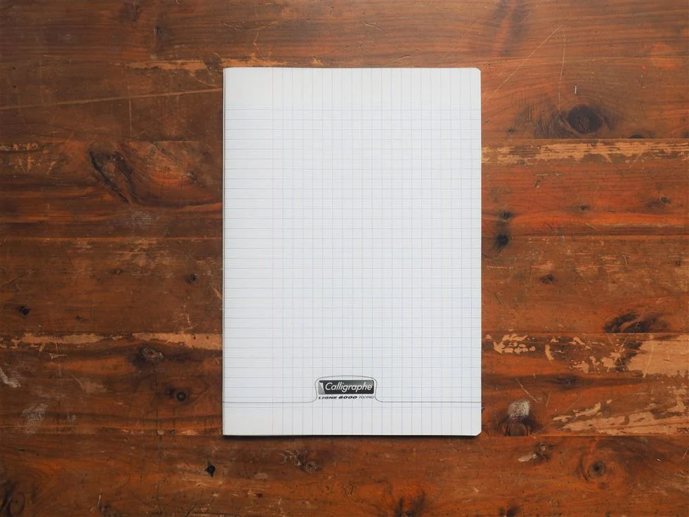 Clairefontaine - Staplebound Notebook - 21x29.7cm - Transparent Cover (Seyes French Ruled)