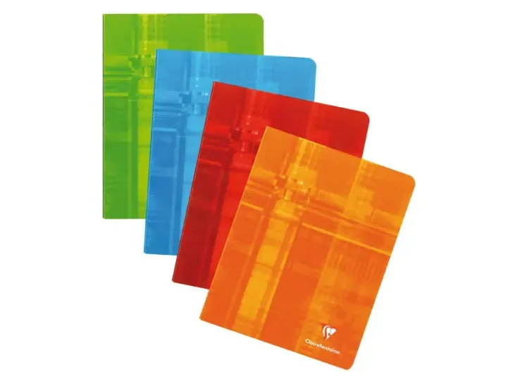 Clairefontaine - Staplebound Notebook - A5 - Assorted Colours (Graph - 72 Pages)