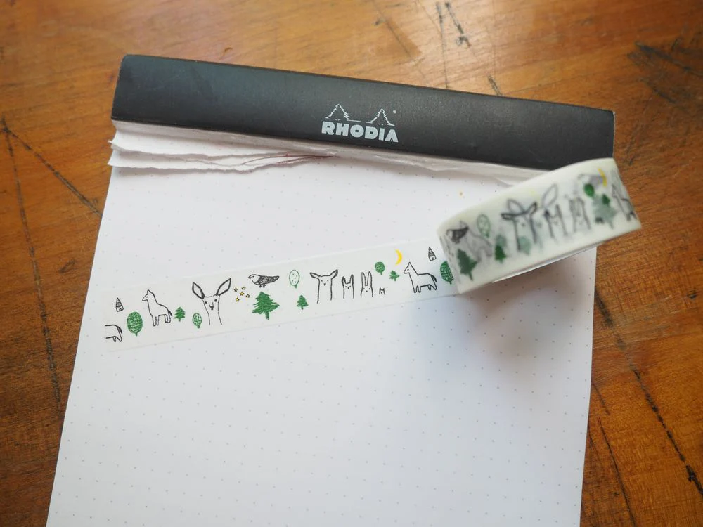 Classiky x Tomomi Irago Forest - Washi Tape - Black