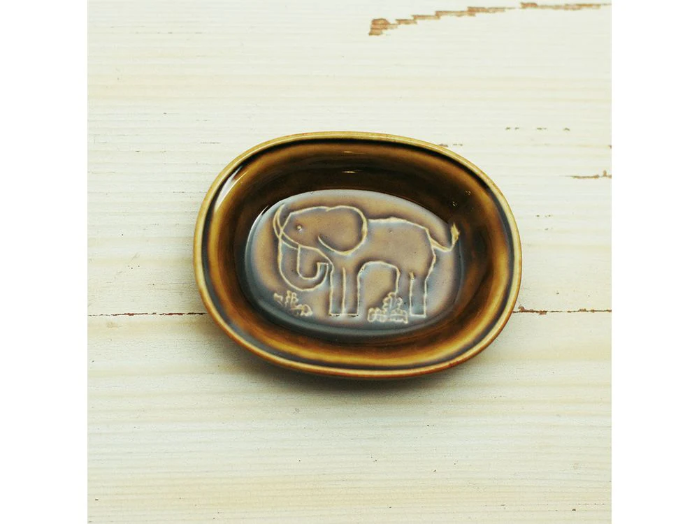 Classiky x Toraneko Bonbon - Oval Bean Plate - Elephant Mustard