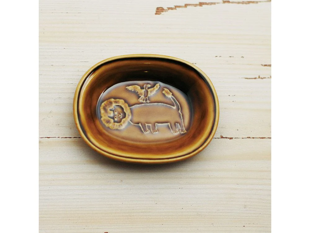 Classiky x Toraneko Bonbon - Oval Bean Plate - Lion Mustard