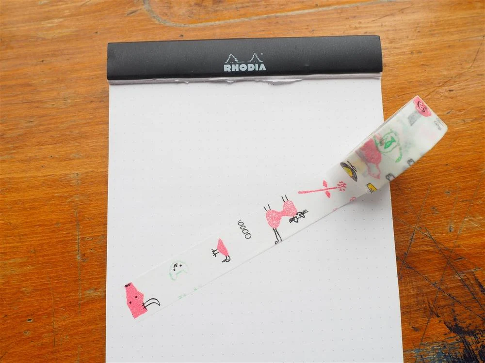 Classiky x Toraneko Bonbon - Washi Tape - Pink/Green