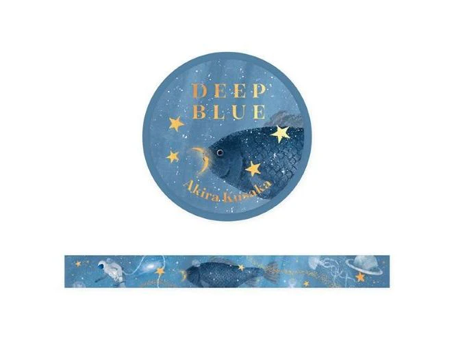 Cozyca x Akira Kusaka Washi Tape - Deep Blue (21-034)
