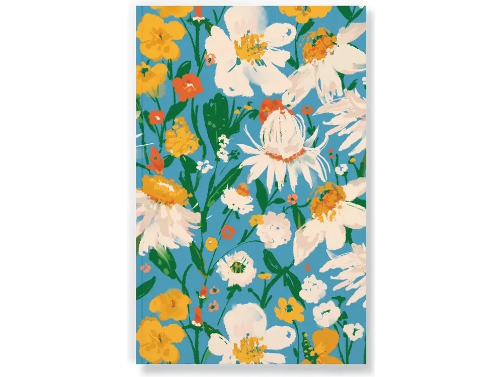 Denik Classic LayFlat Notebook - Blue Bouquet- Lined