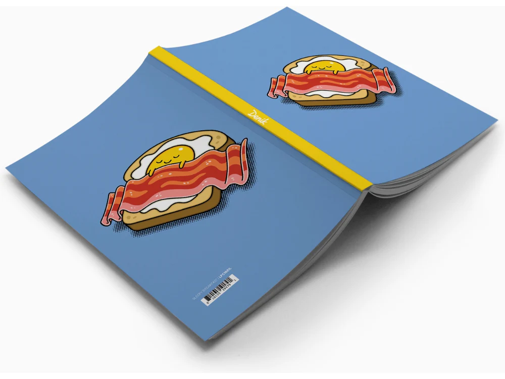 Denik Classic LayFlat Notebook - Sleepy Breakfast - Lined - Image 2