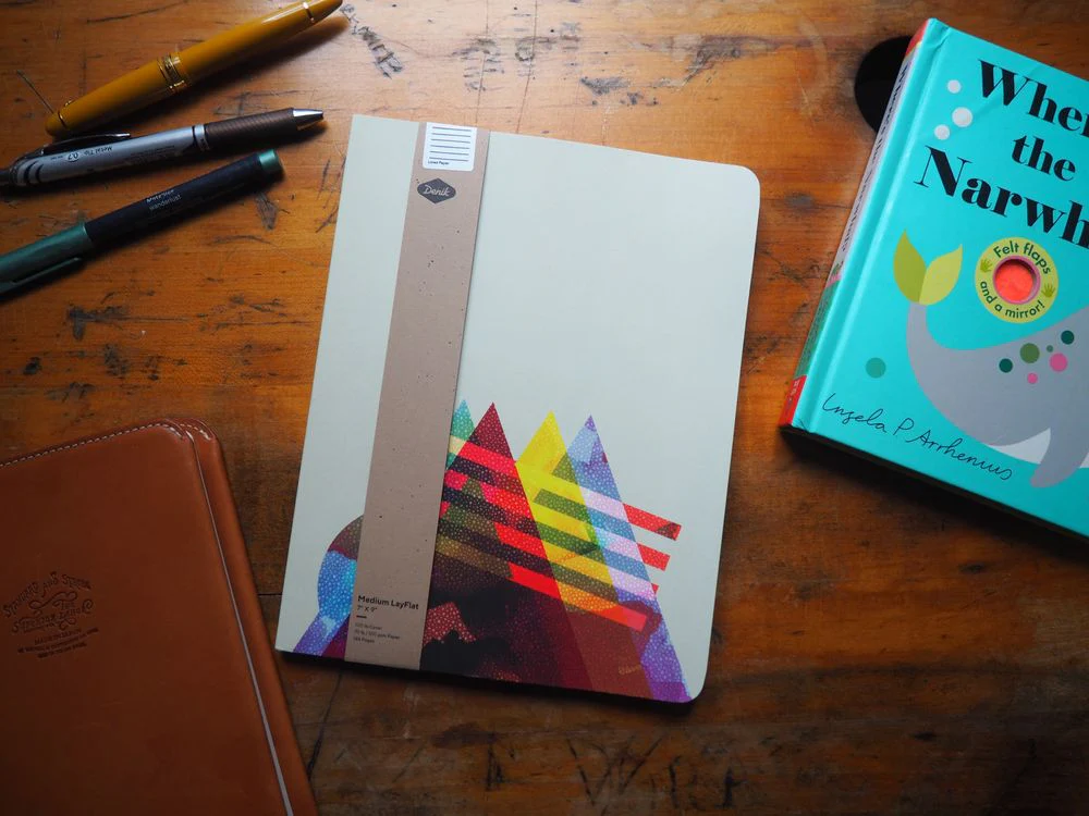 Denik Linear A Medium Layflat Notebook (9" x 7") - Lined