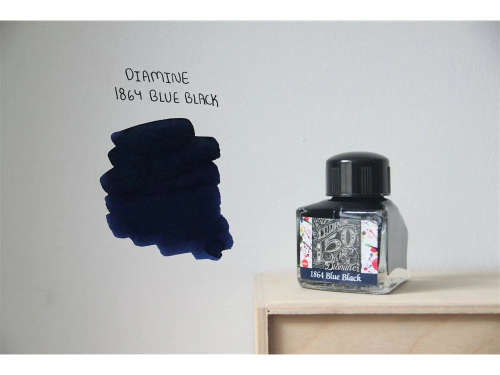 Diamine 150th Anniversary - Fountain Pen Ink (40mL) - 1864 Blue Black