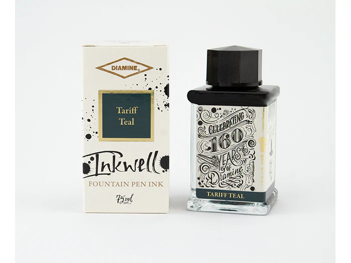 Diamine 160th Anniversary - Fountain Pen Ink (75mL) - Tariff Teal