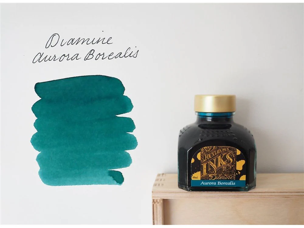 Diamine - Fountain Pen Ink (80mL) - Aurora Borealis
