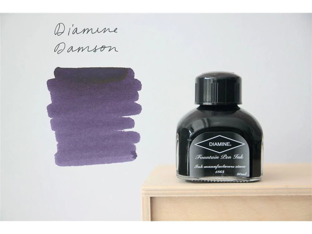Diamine - Fountain Pen Ink (80mL) - Damson