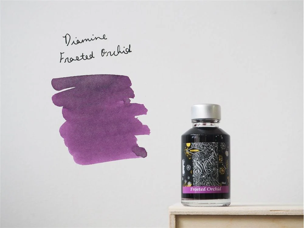 Diamine Shimmertastic - Fountain Pen Ink (50mL) - Frosted Orchid