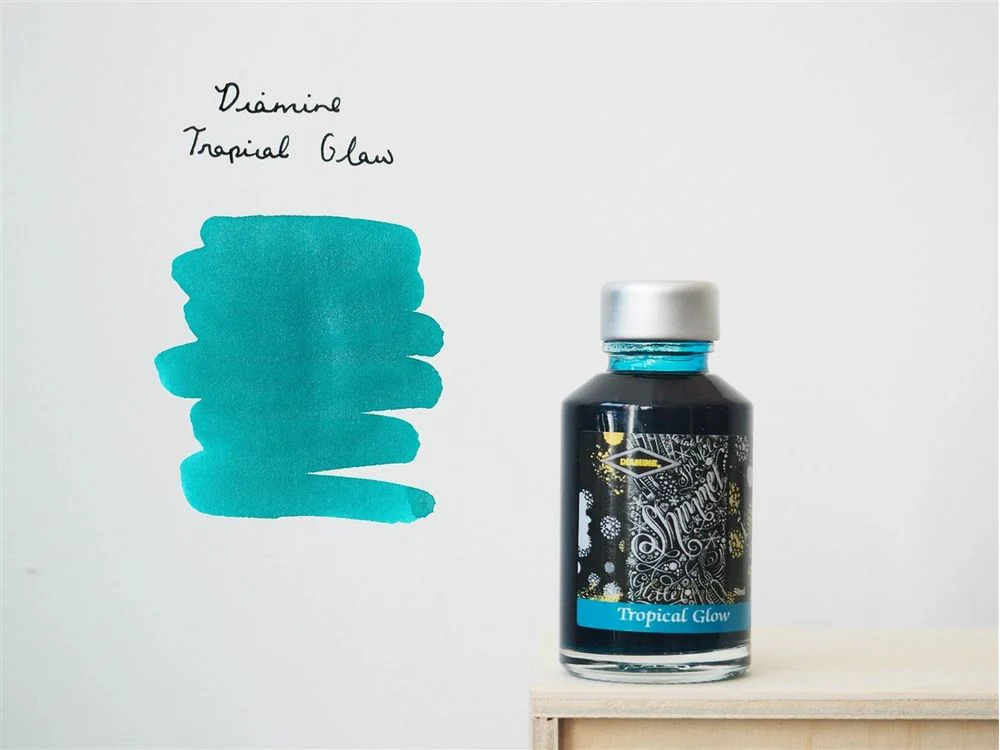 Diamine Shimmertastic - Fountain Pen Ink (50mL) - Tropical Glow