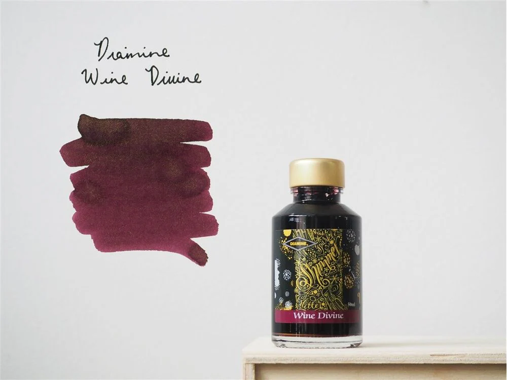 Diamine Shimmertastic - Fountain Pen Ink (50mL) - Wine Divine