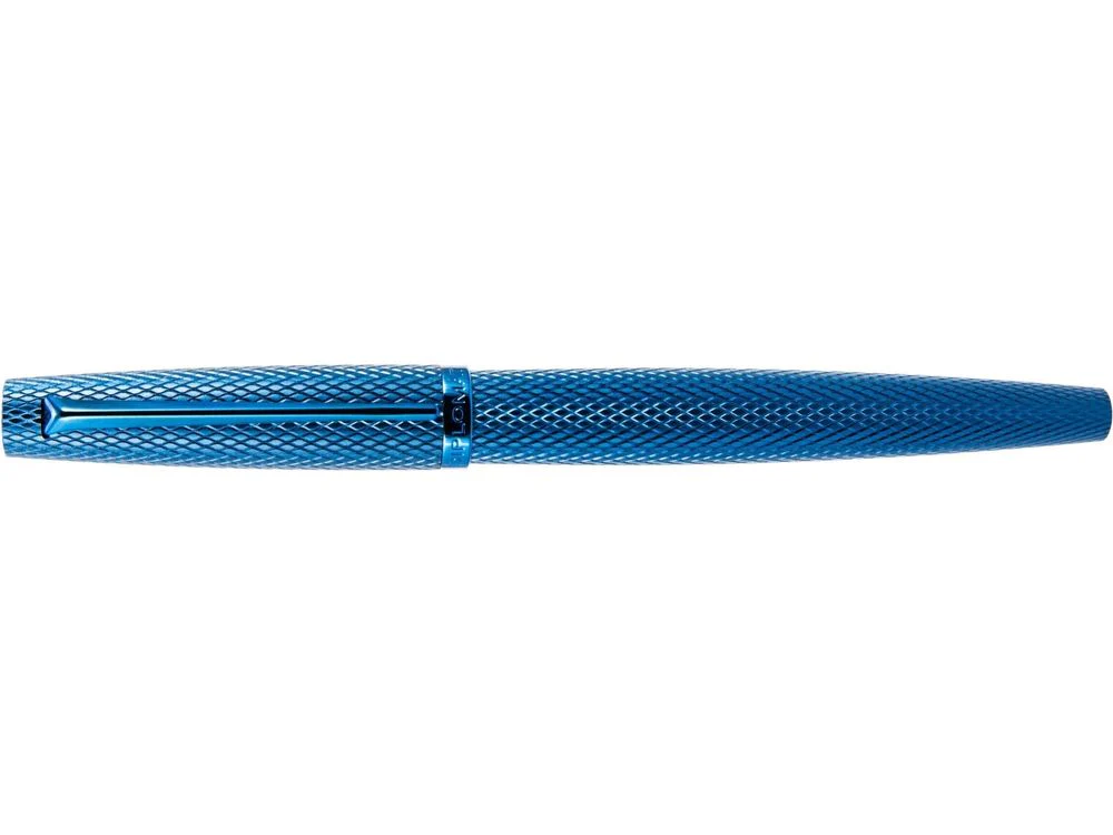 Diplomat Fountain Pen - Viper - Guilloche Blue - Image 2