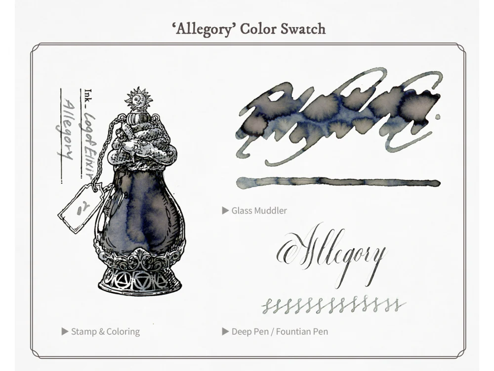 Dominant Industry Fountain Pen Ink (25mL) - Standard - A Log of Elixir: Allegory