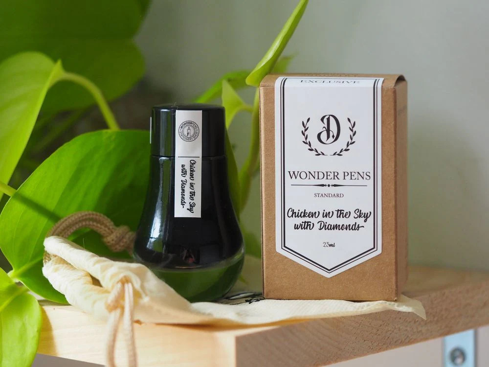 Dominant Industry Fountain Pen Ink (25mL) - Wonder Pens Exclusive - Chicken in the Sky with Diamonds