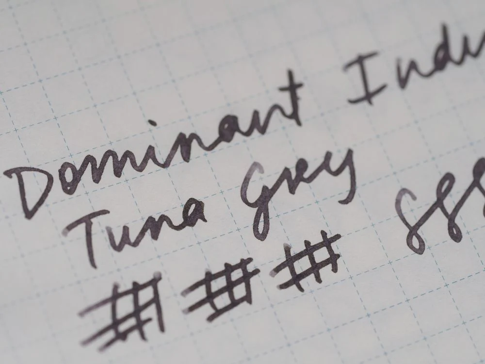 Dominant Industry Fountain Pen Ink (25mL) - Wonder Pens Exclusive - Tuna Grey - Image 4
