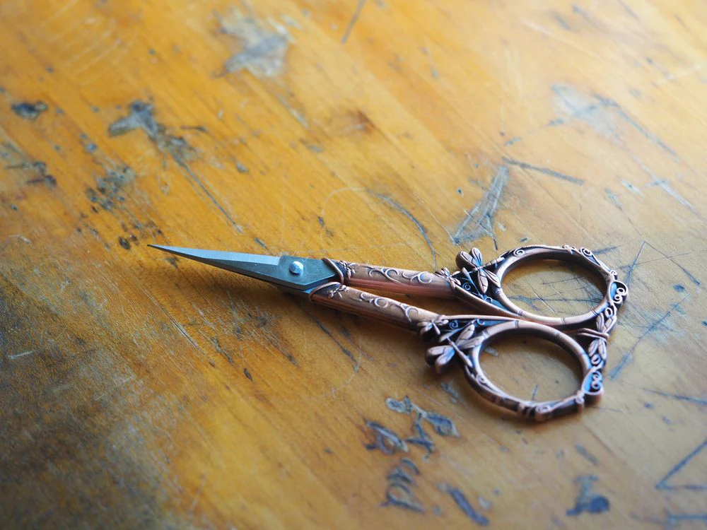 Dragonfly Scissors - Antique Copper