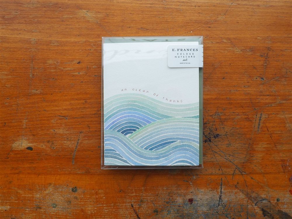 E. Frances Paper - 6 Boxed Card Set - Ocean of Thanks