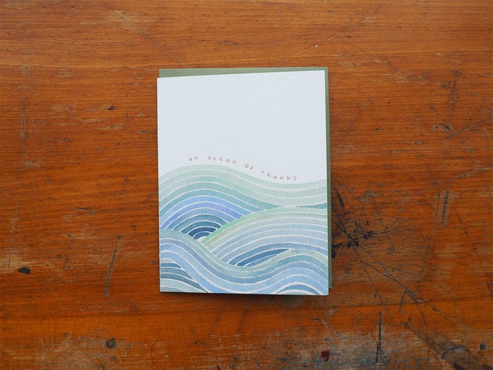 E. Frances Paper - 6 Boxed Card Set - Ocean of Thanks - Image 2