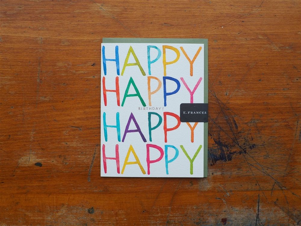 E. Frances Paper - Birthday Card - Really Happy Birthday