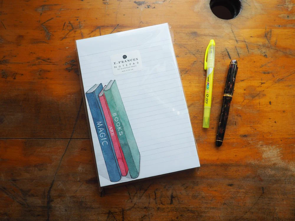 E. Frances Paper - Notepad - Books are Magic