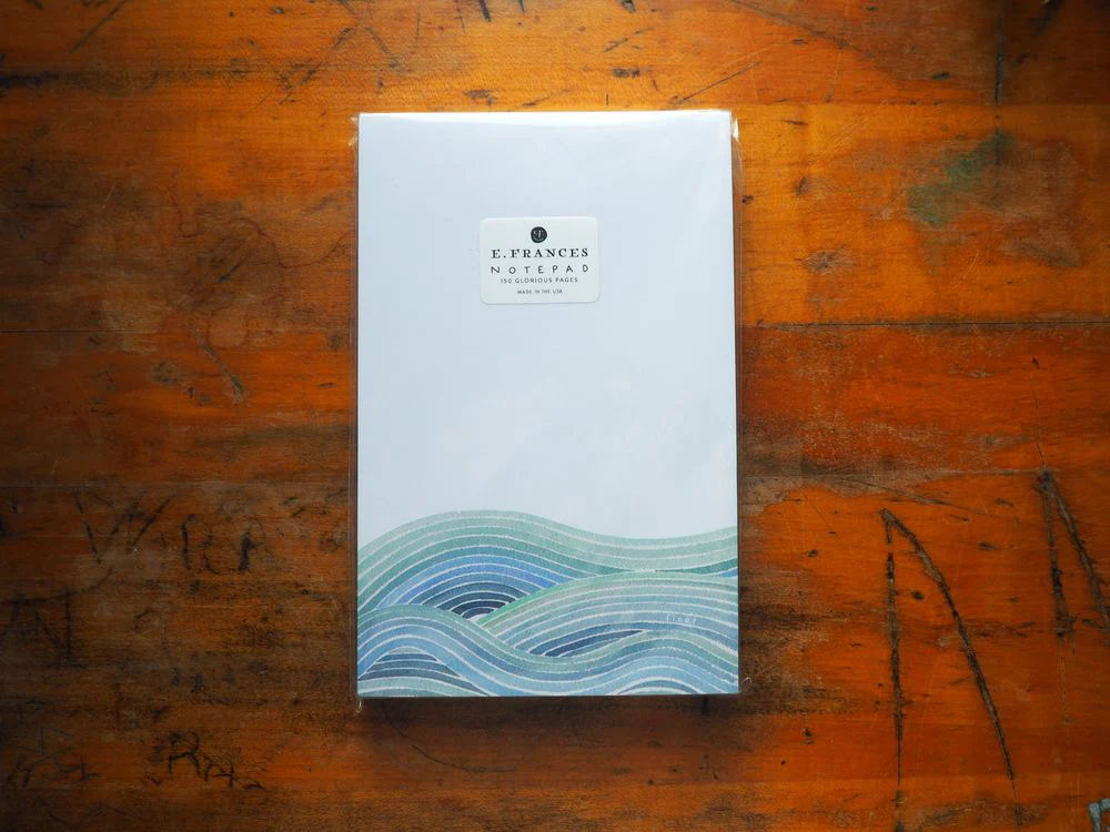 E. Frances Paper - Notepad - Waves